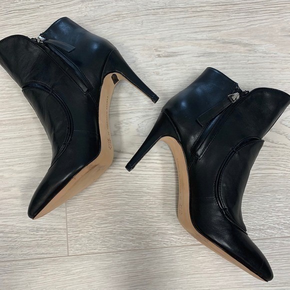 Camilla Skovgaard Black Leather Pointed Toe Stiletto Ankle Boots Size 36‎ main image 3